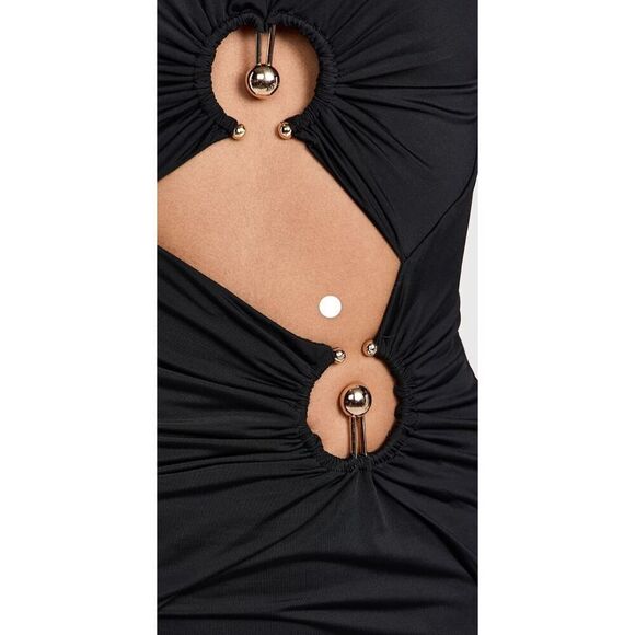 New Bardot Neve Maxi Dress in Black Size L new - Picture 3 of 8